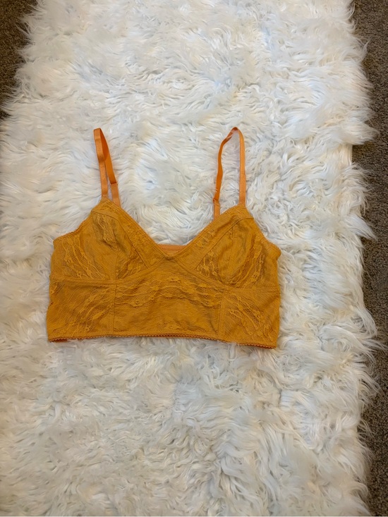 Free People Other - Mustard Lace Bralette Adjustable Straps